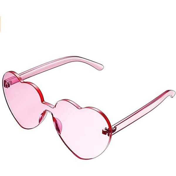 Rosa solglasögon retro solglasögon festglasögon hjärtformade sungl