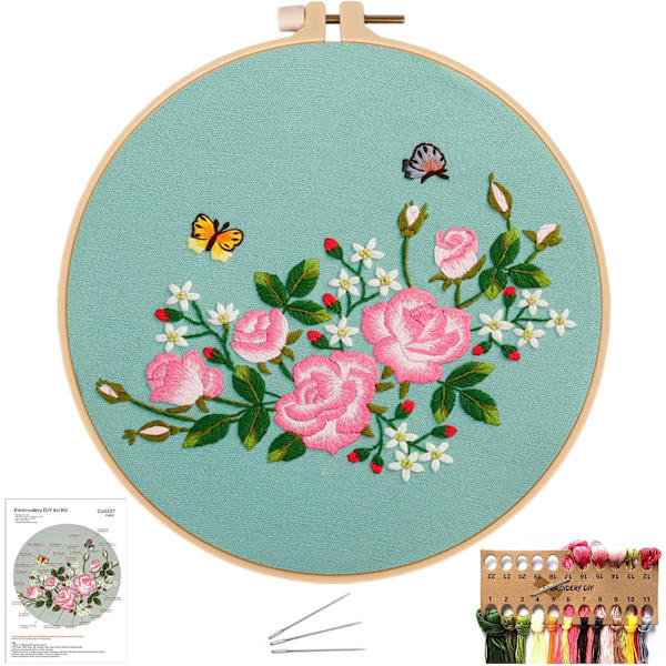 Krysssting Broderisett, Komplett Kryssstingsett for Begynnere