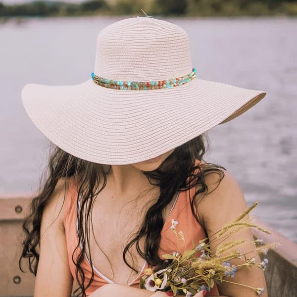 Hattebånd for cowboyhatt for kvinner, håndlaget utskiftbart belte for menn Panama Hat Fedora