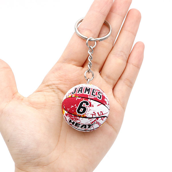 3 stk Basketball Nøkkelring anheng NBA periferi memorabilia