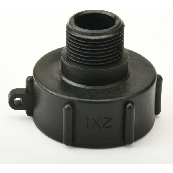 2\" Tote Ventil Adapter, 3/4 IBC Tote, Variabel Diameter Fitting, 1