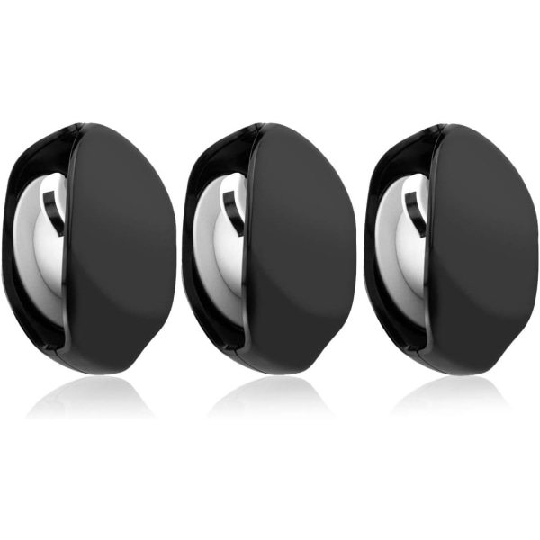 3 stk In-Ear øretelefoner (svarte) Smart Oppbevaringsboks Hodesettveske Hold