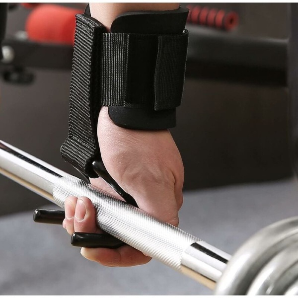 Viktlyftningsstångs-krok för träning på gym, marklyft, viktträning, pull-ups