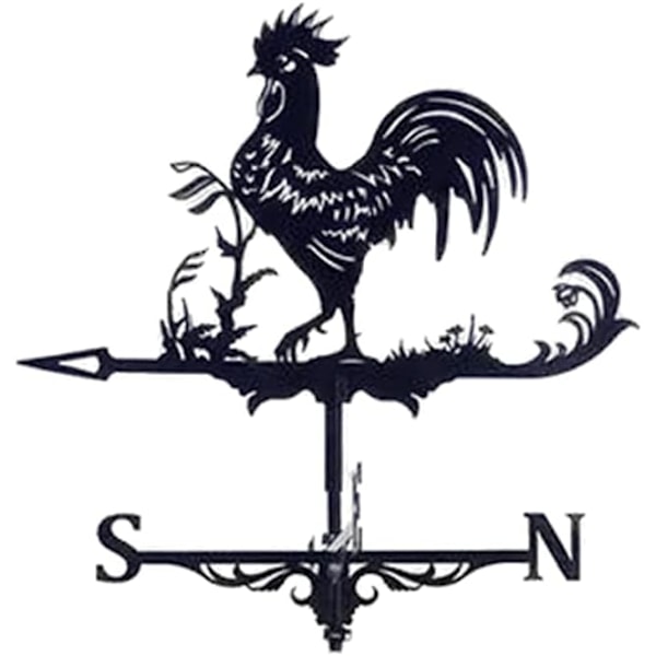 VÄDERSPÅN I METALL - HANE-MOTIV - LAGER FRANKRIKE/SNABB LEVERANS