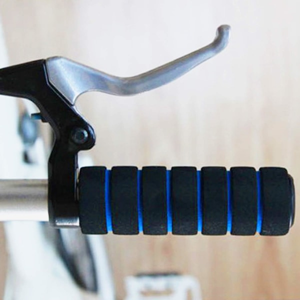 1 par cykelhandtag (blå), halkfria cykelgrepp för skoter