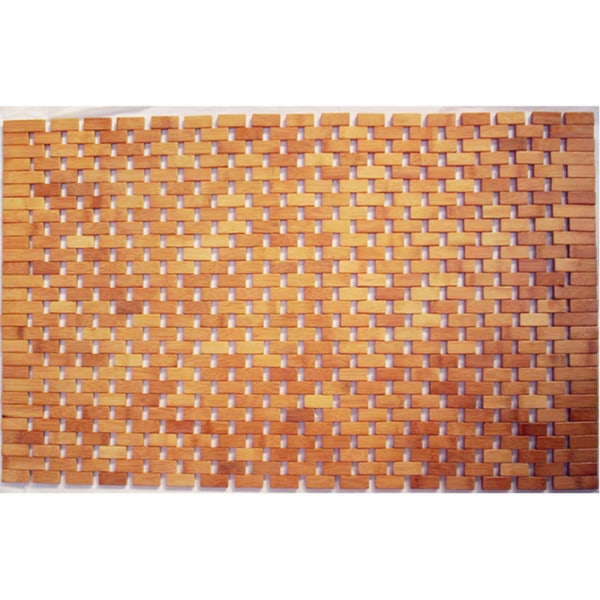 Eco Træ Bademåtte -- Skridsikker Træ Bademåtte - 40*60cm Ægte Træ