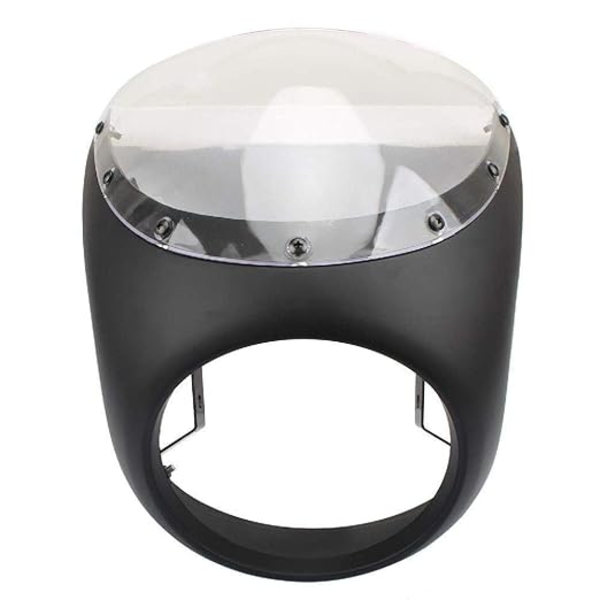 1 stk (matt svart og hvitt glass) Deksel for frontlyktmaske