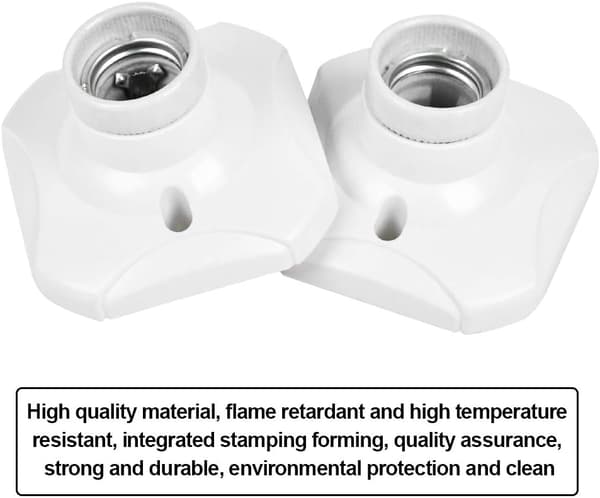 4-pack (AC 220-250V, Guldport) E27 LED-lamphållare E