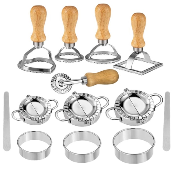 13 Deler Ravioli Maker Dumpling Maker Ravioli Form Stål