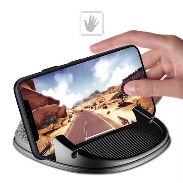 Biltelefonholder, Universell Bil Dashbord Telefonholder for iPhone 16 15 14 13 12 Pro Max 11 XR XS 8 7 Samsung Galaxy Huawei OnePlus Og Andre Smarttelefoner