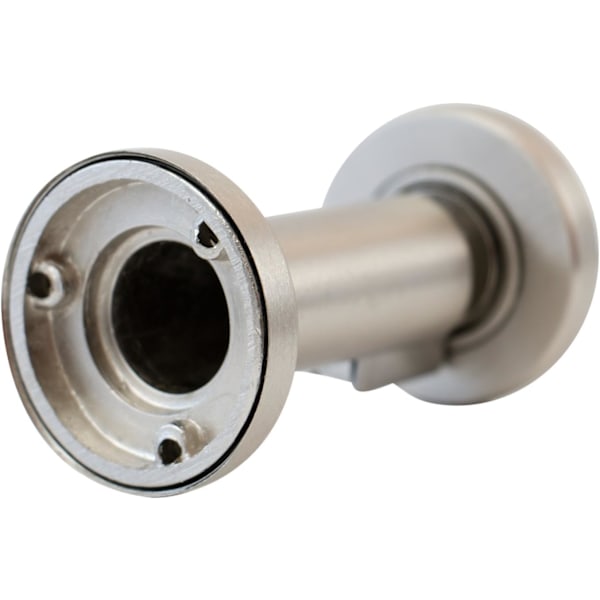 stk. Magnetisk dørstopper i rustfritt stål-look Dørstopper med gulv- og veggmonteringsmateriale Magnetisk dørstopper Ø 5cm, høyde 7.4cm