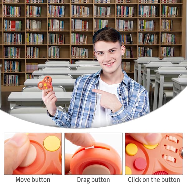 Fidget Legetøj til Voksne, 1 STK Fidget Pad Påske Kurv Fyld til Drenge Piger, Sensorisk Legetøj Stress Relief Cube Clicker Controller, ADHD Autisme Fidget Spi