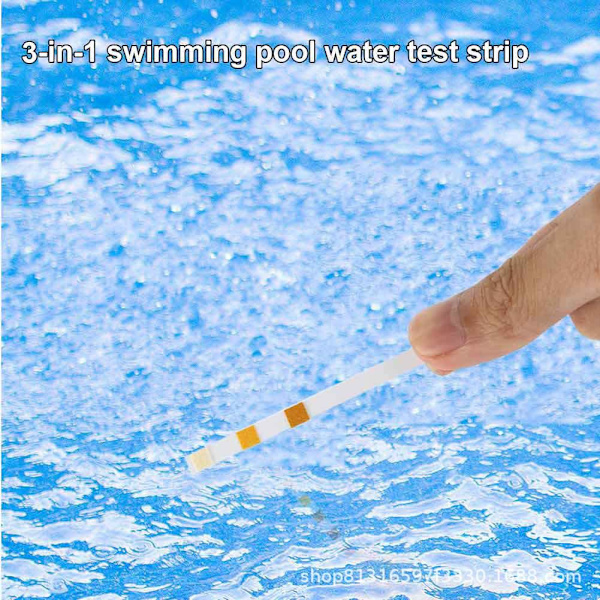 50 3-i-1 swimming pool varmt kildevand testpapir multifunktionel