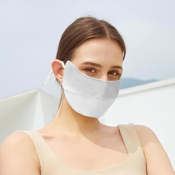 Masque de Protection Solaire, Masque Respirant Réutilisable et La