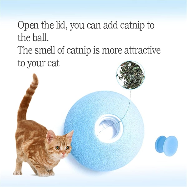 Ocean Interactive Cat Ball - Elektrisk ball - Mint - Med lyd -