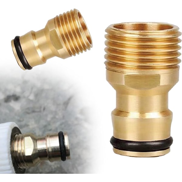 Pakke med hageslangekobling - Hageslangekobling - 1/2\" Slangekobling - G1/2 Ekstern gjenge - For kran og hageslange