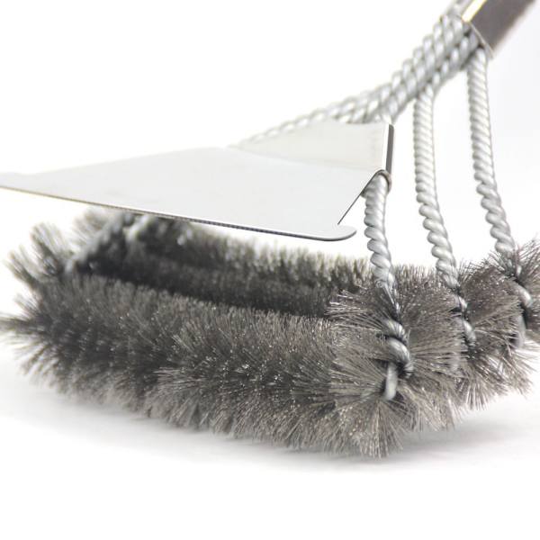 Grillisivellin, 3-in-1 grillinpuhdistussivelin raapimella, ruostumaton