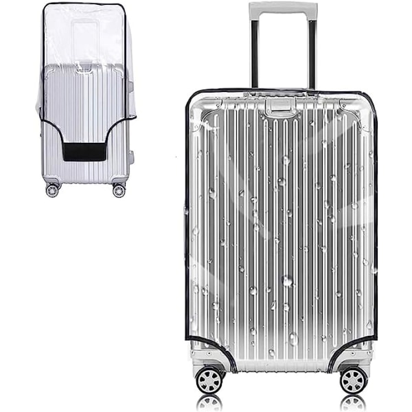 Kirkas PVC-matkalaukun cover, 30 tuuman kirkas PVC-vedenpitävä matkalaukku C