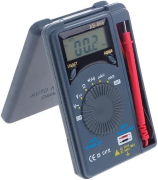 XB866 Mini Lomme LCD Voltmeter Digitalt Multimeter AC/DC