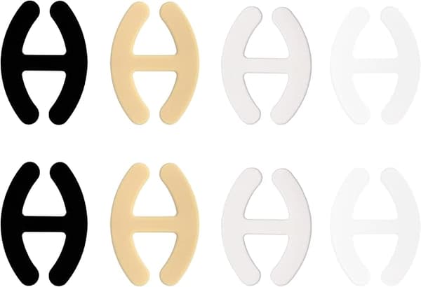 BH-stroppklips, 8 stk. BH-stroppklips for racerback, skjuler stropper og kløftkontroll BH-klips