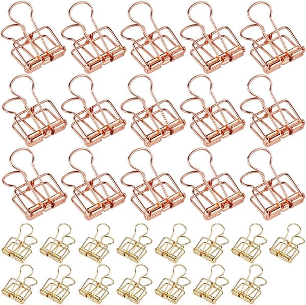 30 Stykker Permer Klips Foldback Papirklips Kreativ Hul Tegning
