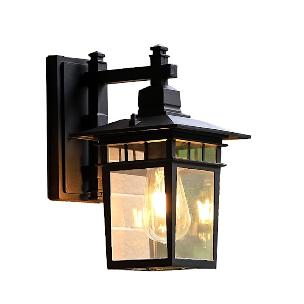 Utomhus vägglampa retro LED vägglampa, vattentät rost- och anti-v