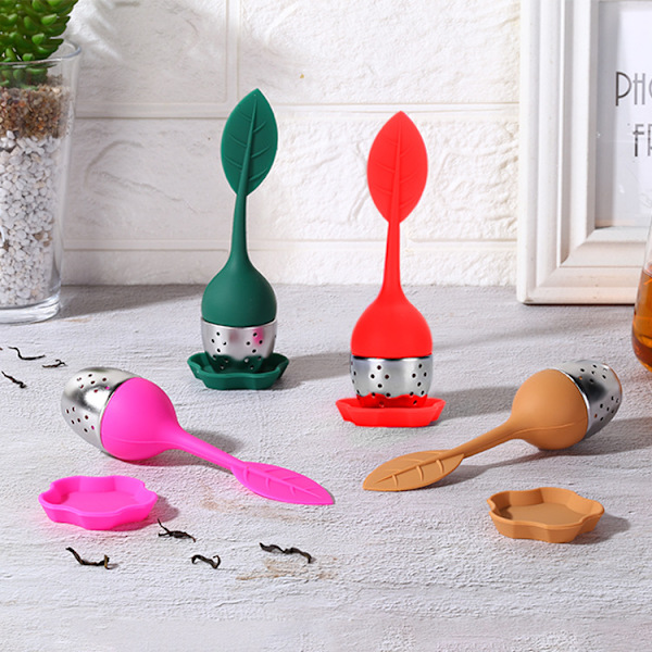 2 te-infusere, løs te-infuser, silikonepose med