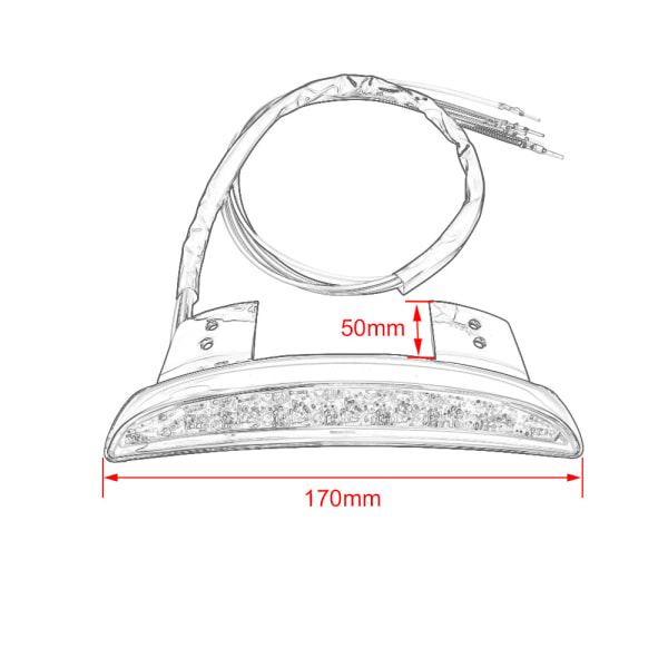 Moottoripyörän lisävarusteet - Muunnossumu - Punainen, XL883 1200 LED T