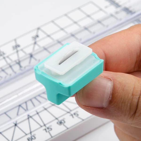 Papirkutter Erstatningsblader Brukes for 4 Stil Multi-Funksjons Scrapbooking Verktøy med Dial Blader av Perforert Papirkutter Blad Refills Mint Grønn