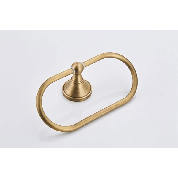 Oval Håndkle Ring Antikk Messing Henger Håndkleholder for Bad