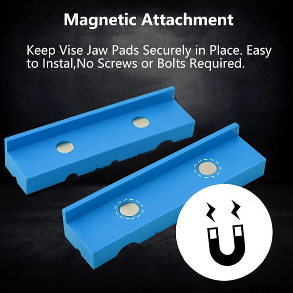2 st, Bänkbåge Skyddsskena, Skyddande Käftar för Båge, Magnetisk Käke Halkskydd, Båge Käke Skyddande Omslag, Magnetisk Båge Käke Skydd, Blå, Kiuio