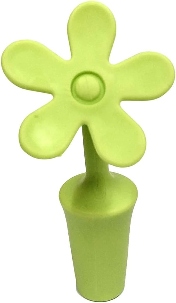 (4-pack) Blomformade flaskproppar, vinproppar, silikonflaskpropp solrosformad vinplugg för champagne, dryck, öl, vinproppar