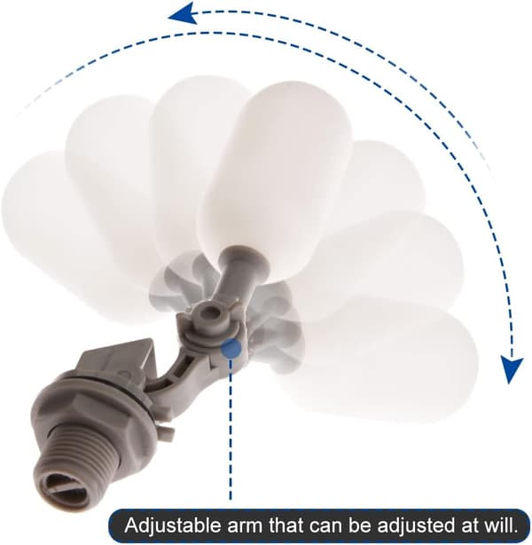 Fyllventil, Plast Flyteventil Flyteventil for Automatisk Vannfylling 1,27cm