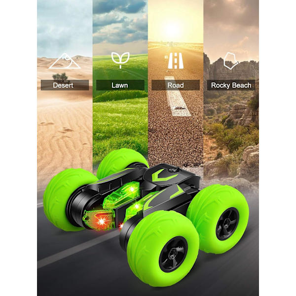 Radiostyrd Bil, 360° Rotation Lastbil Stuntbil, 4WD Off-Road RC