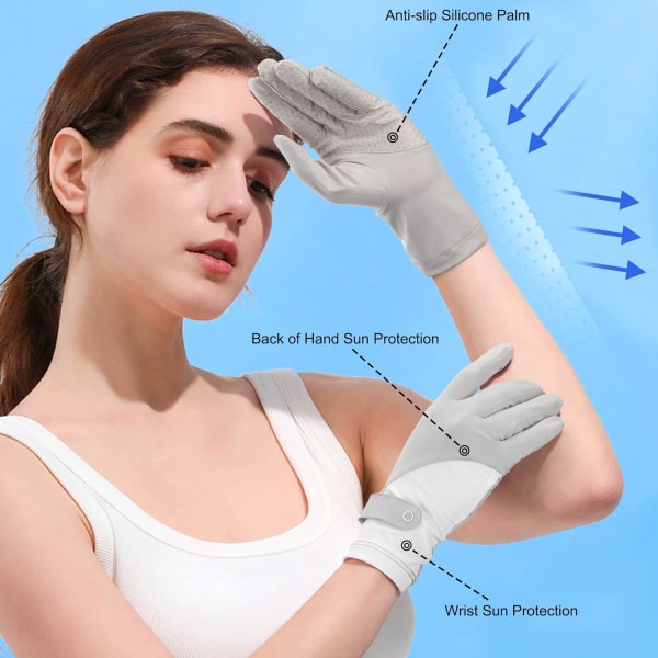 Gants de Protection UV pour Femme Gants de Soleil Respirants Gant
