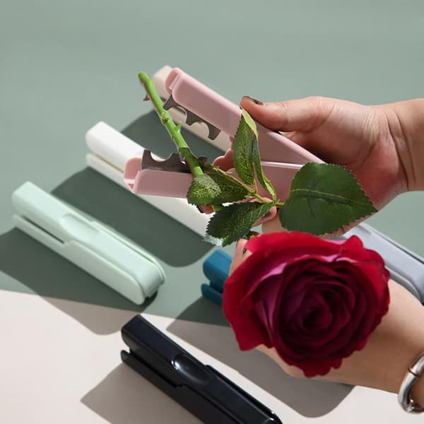 Rose Tornfjerner Værktøj, Rose Tornfjerner, Blad Tornfjerner Værktøj, Blomsterstilklipper (Hvid)