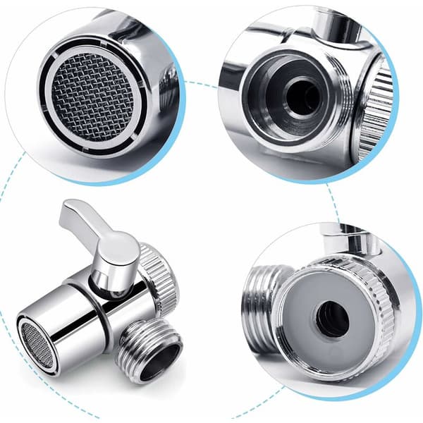 Way Diverter Valve, Kobber Brusesystem Adapter Diverter Diverter Bruser