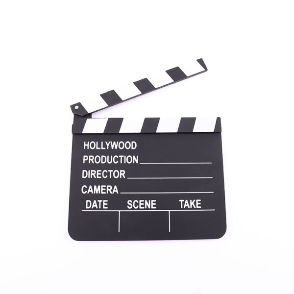 Hollywood-elokuvan limivuorauslauta, Black Wood Director Board puinen valokuva