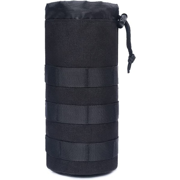 Tactical Water Bottle Bag (svart) Resväska Hållare Sportväska Ou