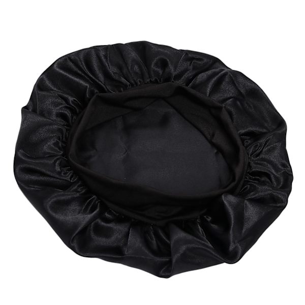 Sovmössa - Satin Bonnet - Sleep Cap Svart one size