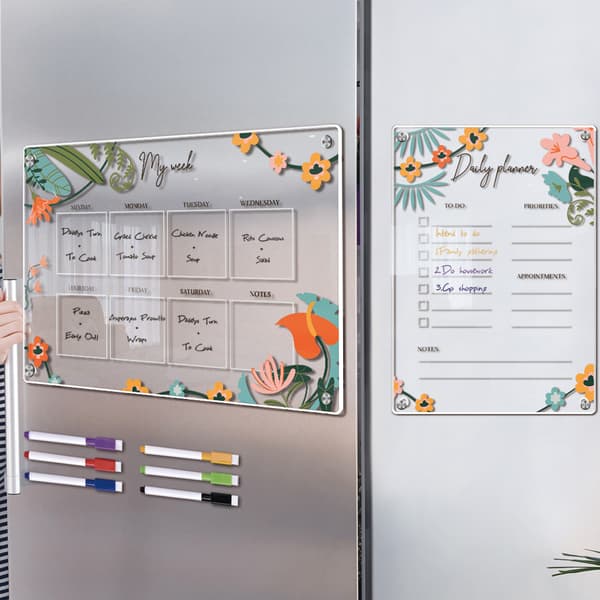 Klar sletbar akryl mini-organizer - Botanique, A3+A4 format