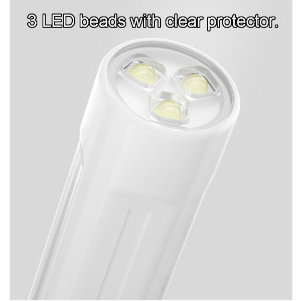 UV Neglelampe Håndholdt UV LED Neglelampe Bærbar 365+405nm Lysperler UV Gel Neglekunst Skjønnhet - Lommelykt