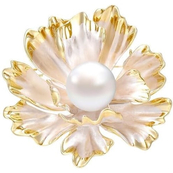 Blomster Broche Nål Rhinestones Perle Blomster Brocher Blomster Nål Smykker til Kvinder Piger