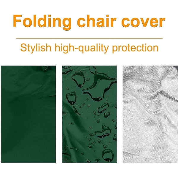 Fällbar cover (grön)B71×H110cm, trädgårdssolstol C