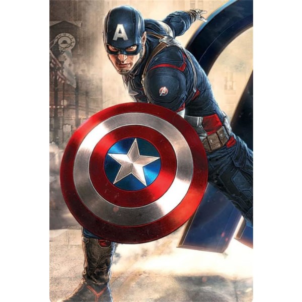DIY Captain America diamantmalesett 30x40cm for voksne og