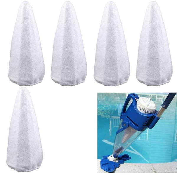 5 Ersättningsbomullsfilterpåsar för Swimming Pool Shockwave-filter, Ba