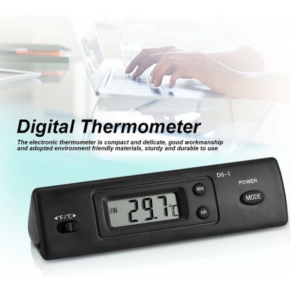 Temperaturmåler Digital LCD Display Termometer Sonde Temperatu