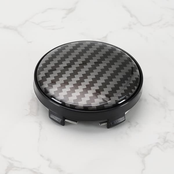 4 st 60 mm Bilhjulsnavslock Kolfibermönster Automobil
