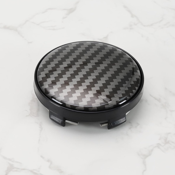 4 stk. 60 mm Bilhjul Navkapsler Kulfibermønster Automobi