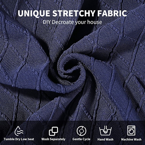 Stretch Stolsetertrekk for Spisestue, Jacquard Spisestuestol